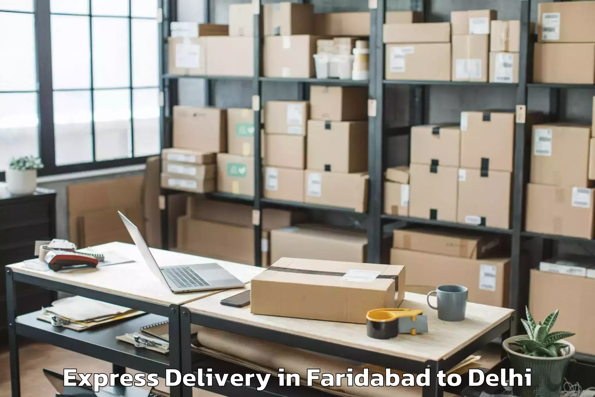 Book Faridabad to Civil Lines Express Delivery Online